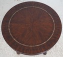 L72445: DREXEL Round French Empire Mahogany Inlaid