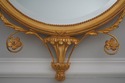 72418: CARVERS GUILD Oval Gold Gilt Wall Mirror