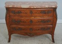 L72406: Vintage French Louis XV Style Bombe Marble