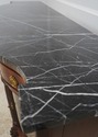 72447: HENREDON Marble Top Mahogany Sideboard Serv