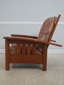 72454: STICKLEY Mission Cherry Morris Chair & Otto