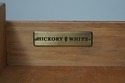 72457: Pair HICKORY White 1 Drawer Tiger Maple Inl