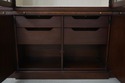 67791: EJ VICTOR Highly Inlaid Breakfront Bookcase