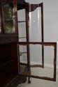 F67609: Antique Victorian Carved Mahogany Curio Di