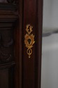 F67609: Antique Victorian Carved Mahogany Curio Di