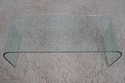 F67859: FIAM Italian Modern Bent Glass Coffee Tabl
