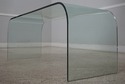 F67859: FIAM Italian Modern Bent Glass Coffee Tabl