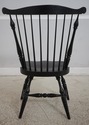 F67821: Pair Black Painted Comb Back Windsor Armch