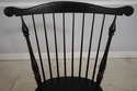 F67821: Pair Black Painted Comb Back Windsor Armch