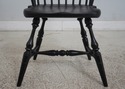 F67821: Pair Black Painted Comb Back Windsor Armch
