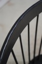 F67821: Pair Black Painted Comb Back Windsor Armch
