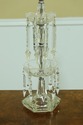 F51574EC: Pair Crystal 2 Tier Prism Table Lamps