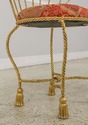 59588EC: Stunning Gold Finish Rope & Tassel Iron V