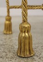 59588EC: Stunning Gold Finish Rope & Tassel Iron V