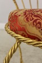 59588EC: Stunning Gold Finish Rope & Tassel Iron V