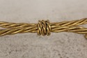 L59595EC: Pair Italian Rope Twist Corda Gold Iron 