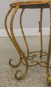 59596EC: Round Italian Iron Base Gold Rope Twist S