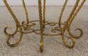 59596EC: Round Italian Iron Base Gold Rope Twist S