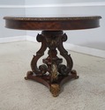 L72194: MAITLAND SMITH Round Inlaid Mahogany Cente