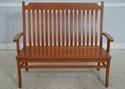 72209:  Arts And Crafts Style Solid Oak Slat Back 