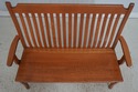 72209:  Arts And Crafts Style Solid Oak Slat Back 