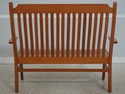 72209:  Arts And Crafts Style Solid Oak Slat Back 