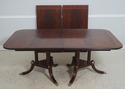 L72188: HENKEL HARRIS Inlaid Flame Mahogany Dining