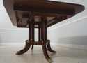 L72188: HENKEL HARRIS Inlaid Flame Mahogany Dining