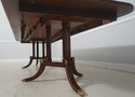 L72188: HENKEL HARRIS Inlaid Flame Mahogany Dining