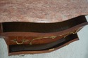L72242: Vintage Louis XV Style Marquetry Bombe Mar