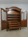 71905: Walnut Country French Two-Door Armoire Ward