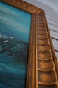 F67496: W. DAWSON Signed Ocean & Seagull Oil Paint