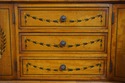 L67252: English Adams Decorated Satinwood Carlton 