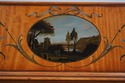 L67252: English Adams Decorated Satinwood Carlton 