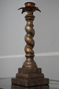 LF67502: Pair Spiral Twist Candle Sticks w. Tole P