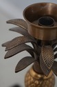 F67504: Brass Palm Tree Design Candle Stick Holder