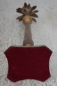 F67504: Brass Palm Tree Design Candle Stick Holder