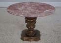 67239: Pair Italian Style Oval Marble Top Occasion