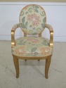 30664EC: Gold Decorated Floral Print Upholstered  