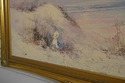 F67498: W. BRICK Artist Signed Beach Oil Painting 