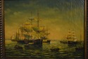 LF59837/67229: Pair Framed Ship Oil Paintings On B