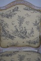 L40436EC:  Pair Custom Paint Decorated French Loui