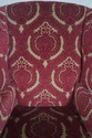 63508EC: Pair TRS Damask Upholstered Chippendale W