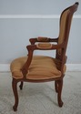 67290: Pair French Louis XV Style Upholstered Armc