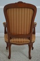 67290: Pair French Louis XV Style Upholstered Armc