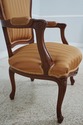 67290: Pair French Louis XV Style Upholstered Armc
