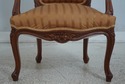 67290: Pair French Louis XV Style Upholstered Armc