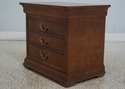 67468: Pair HENREDON Charles X Burl Elm Nightstand