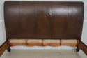 F67341: King Size Leather Wrapped Sleigh Bed