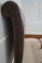 F67341: King Size Leather Wrapped Sleigh Bed